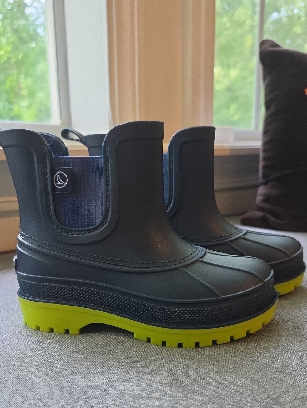 Sperry Kids Navy Heavt Duty Rain Boots 7